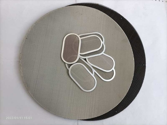 Tela dada forma oval Mesh Give Melts Ideal Filtration da extrusora do retângulo