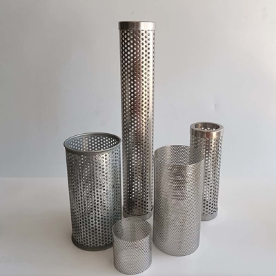 Borda cilíndrica perfurada da beira da liga de Mesh With Spot Welded Or da tela da extrusora
